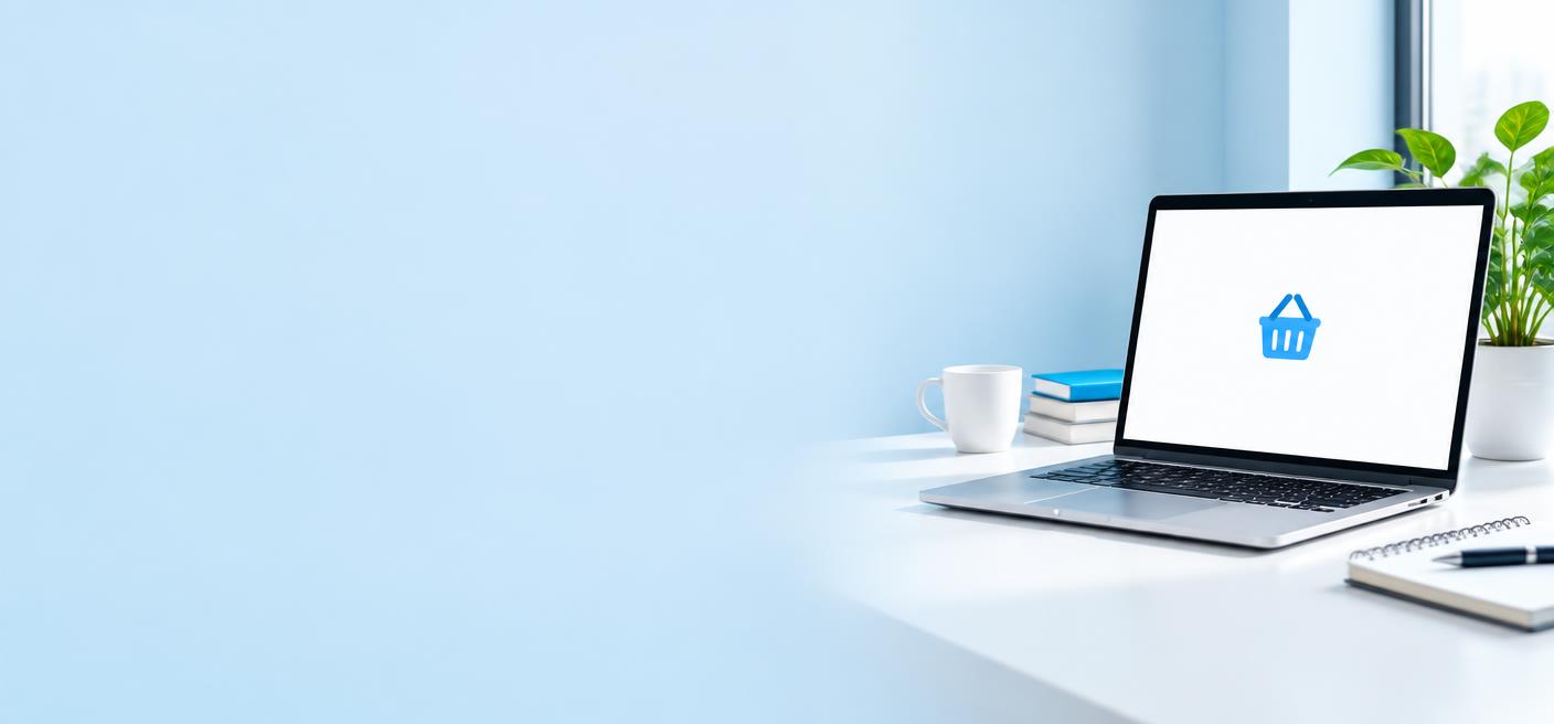 Laptop ready to access Gomla Hub